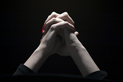 Hands in prayer